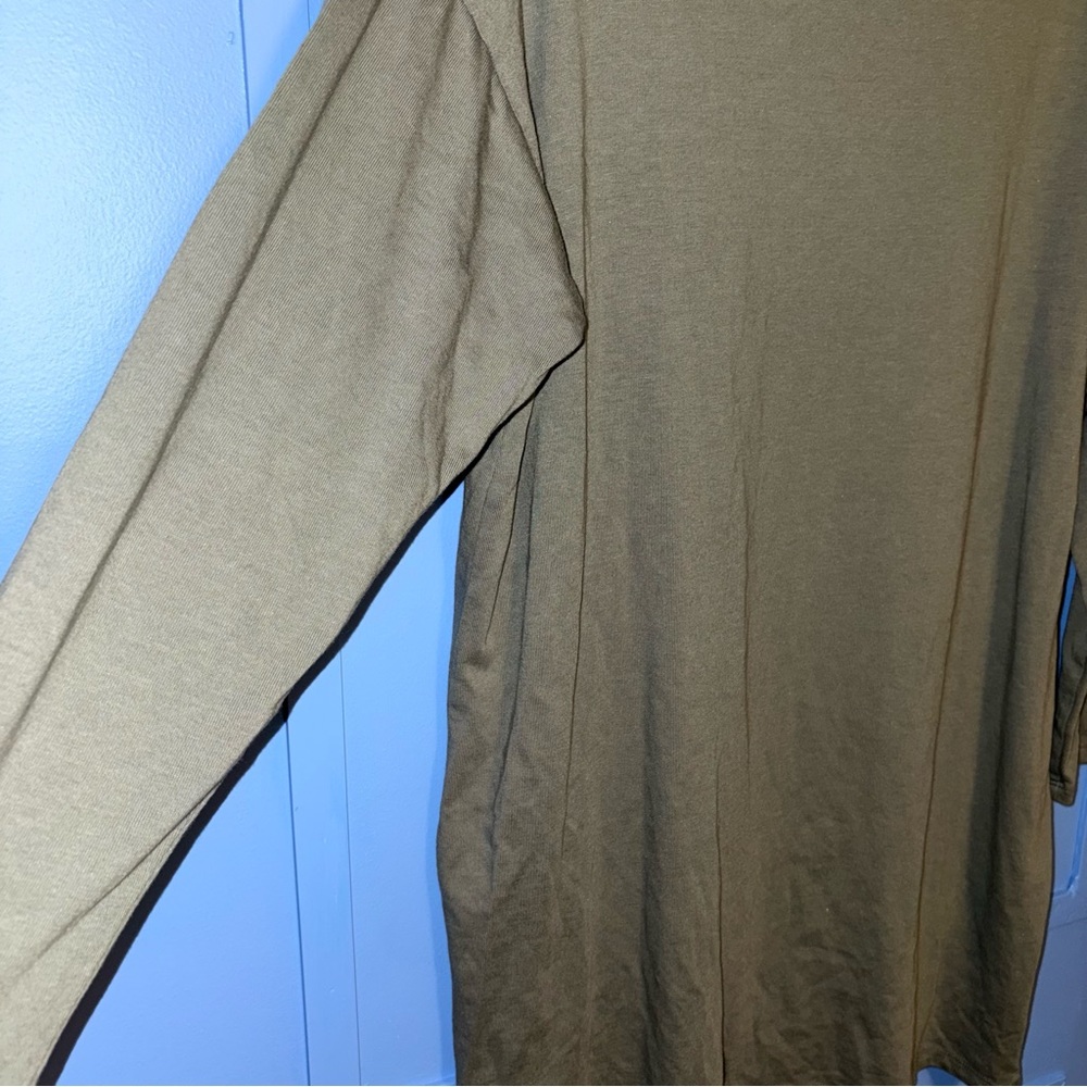 H&M Sage Green Long Sleeve Dress - Size M - Picture 4 of 4